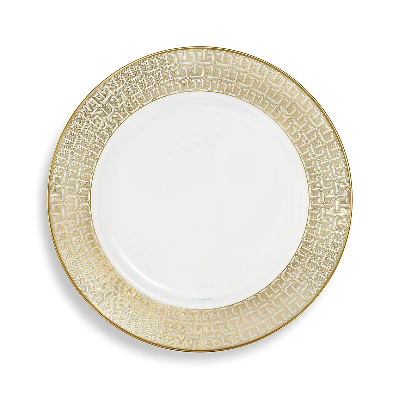 Tiffany & Co. Tiffany T True Dinner Plate with a Hand-painted Gold Rim | ^ The Home|Housewarming Gifts