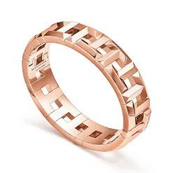 Tiffany & Co. Tiffany T True hinged bracelet in 18k rose gold, medium. | ^ Bracelets|Men's Jewelry