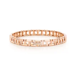 Tiffany & Co. Tiffany T True narrow bracelet in 18k rose gold, small. | ^ Bracelets|Men's Jewelry