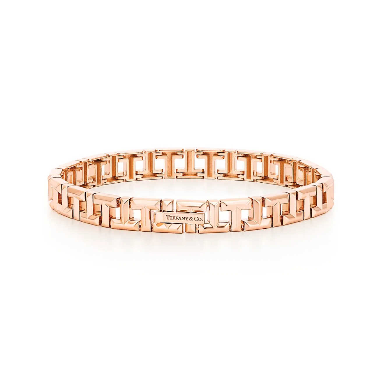 Tiffany & Co. Tiffany T True narrow bracelet in 18k rose gold, small. | ^ Bracelets|Men's Jewelry