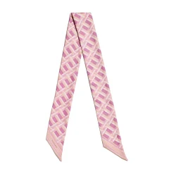 Tiffany & Co. Tiffany T True Ribbon Scarf in Crystal Pink Silk | ^Women Scarves & Stoles|Women's Accessories