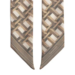 Tiffany & Co. Tiffany T True Ribbon Scarf in Camel Brown Silk | ^Women Scarves & Stoles|Women's Accessories