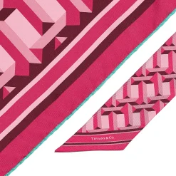 Tiffany & Co. Tiffany T True Ribbon Scarf in Cerise Silk | ^Women Online Exclusives|Scarves & Stoles