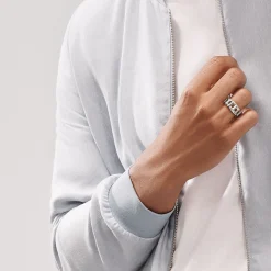 Tiffany & Co. Tiffany T True Ring in White Gold, 8 mm Wide | ^ Rings|Tiffany T