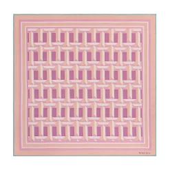Tiffany & Co. Tiffany T True Square Scarf in Crystal Pink Silk | ^Women Scarves & Stoles|Women's Accessories