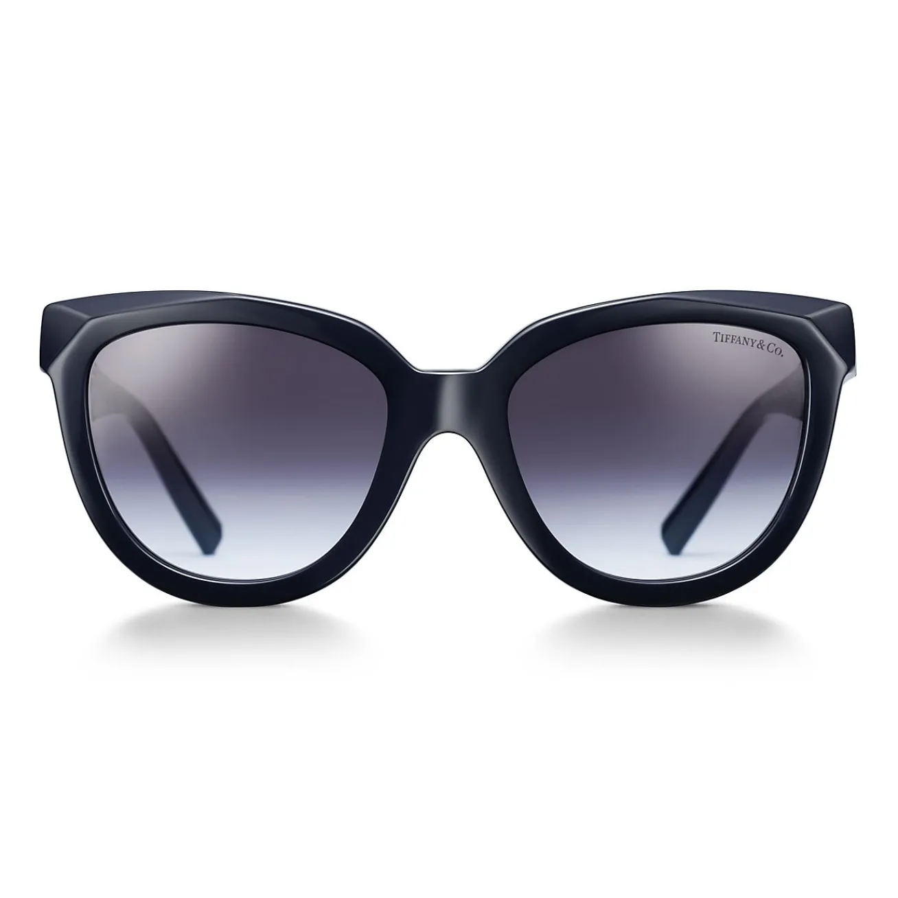 Tiffany & Co. Tiffany T True Sunglasses in Dark Blue Acetate with Violet Gray Gradient Lenses | ^Women Tiffany T|Sunglasses