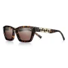 Tiffany & Co. Tiffany T True Sunglasses in Tortoise Acetate with Light Brown Lenses | ^Women Tiffany T|Sunglasses