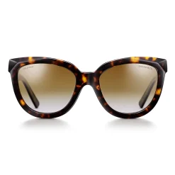 Tiffany & Co. Tiffany T True Sunglasses in Tortoise Acetate with Brown Gradient Lenses | ^Women Tiffany T|Sunglasses