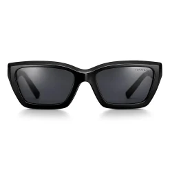 Tiffany & Co. Tiffany T True Sunglasses in Black Acetate with Dark Gray Lenses | ^Women Tiffany T|Sunglasses