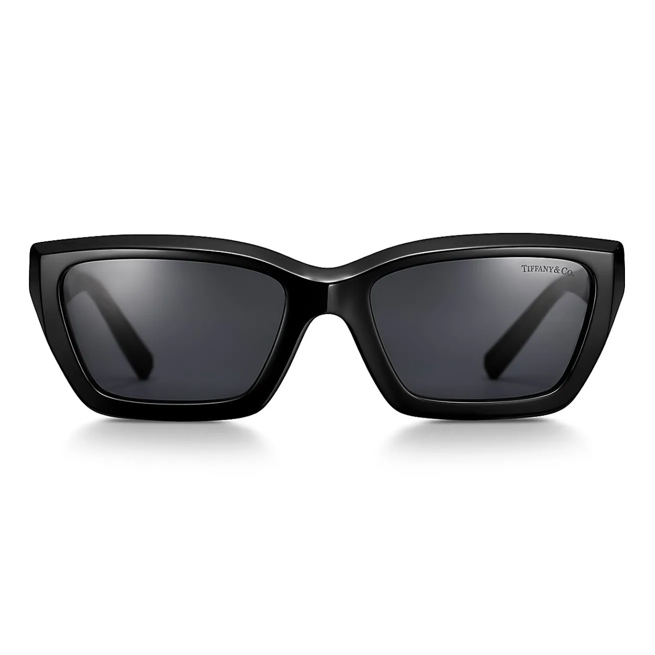 Tiffany & Co. Tiffany T True Sunglasses in Black Acetate with Dark Gray Lenses | ^Women Tiffany T|Sunglasses