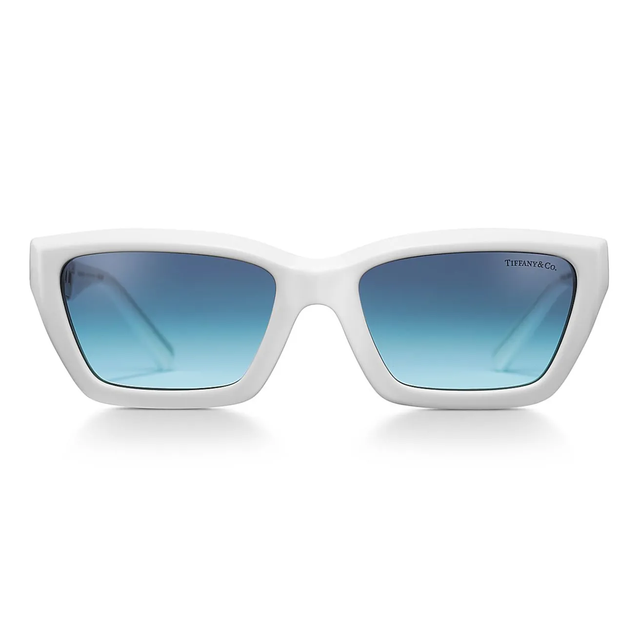 Tiffany & Co. Tiffany T True Sunglasses in White Acetate with Tiffany Blue® Lenses | ^Women Tiffany T|Tiffany Blue® Gifts