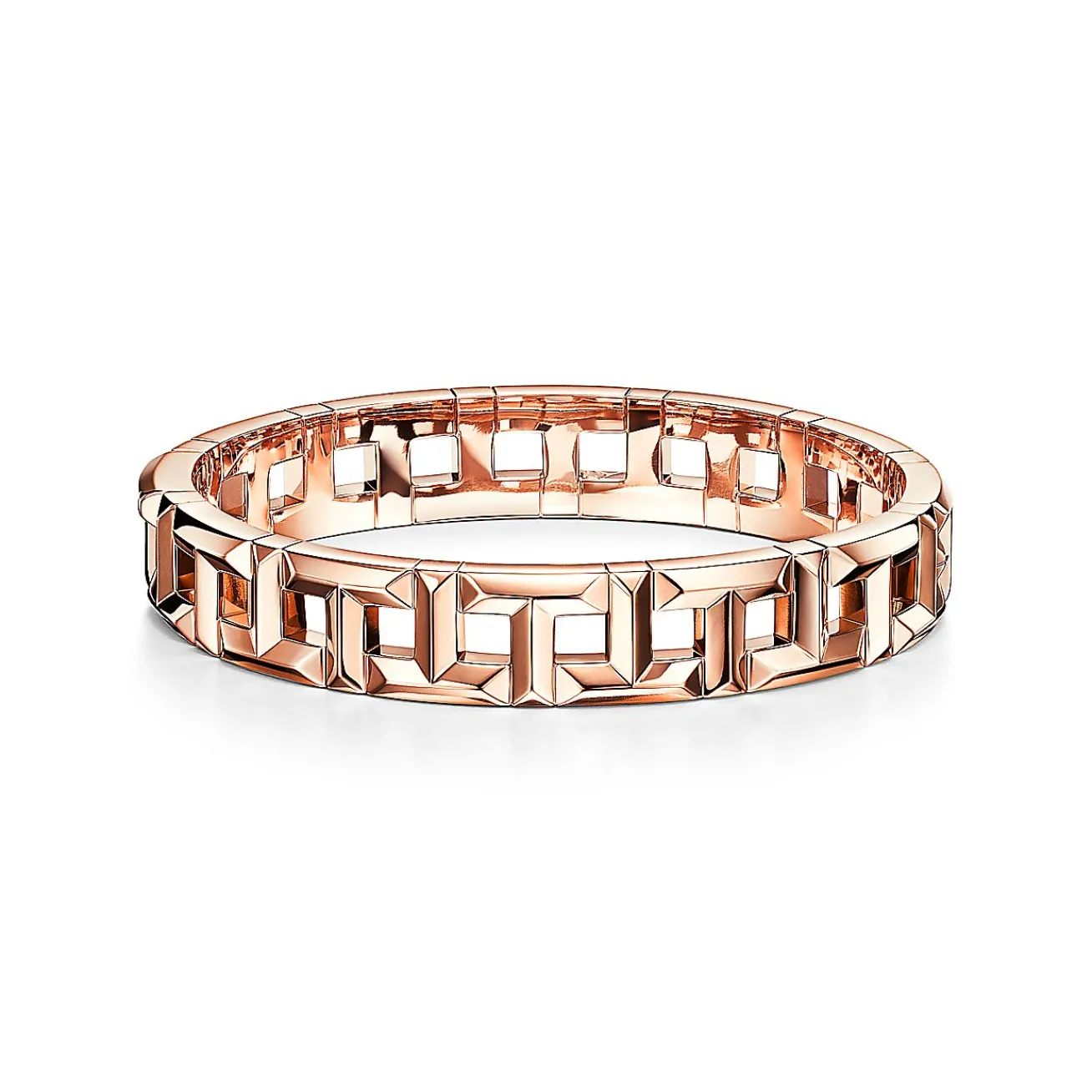 Tiffany & Co. Tiffany T True wide hinged bangle in 18k rose gold, large. | ^ Rose Gold Jewelry|Tiffany T