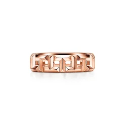 Tiffany & Co. Tiffany T True wide ring in 18k rose gold, 5.5 mm wide. | ^Women Rings|Men's Jewelry