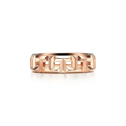 Tiffany & Co. Tiffany T True wide ring in 18k rose gold, 5.5 mm wide. | ^Women Rings|Men's Jewelry
