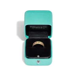 Tiffany & Co. Tiffany T True wide ring in 18k gold with pavé diamonds, 5.5 mm wide. | ^Women Rings|Men's Jewelry