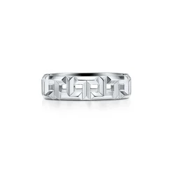 Tiffany & Co. Tiffany T True wide ring in 18k white gold, 5.5 mm wide. | ^Women Rings|Men's Jewelry