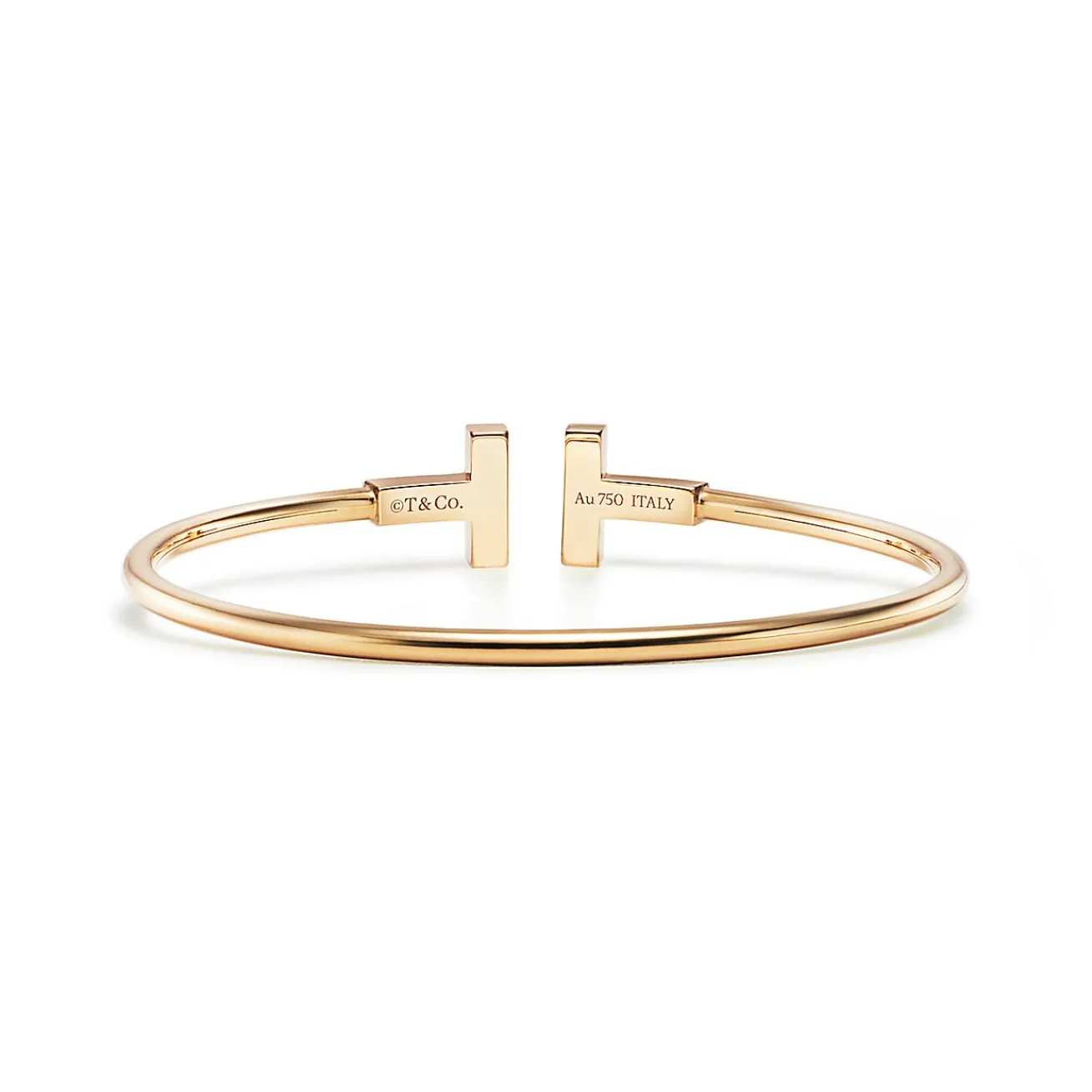 Tiffany & Co. Tiffany T turquoise wire bracelet in 18k gold, medium. | ^ Bracelets|Gold Jewelry
