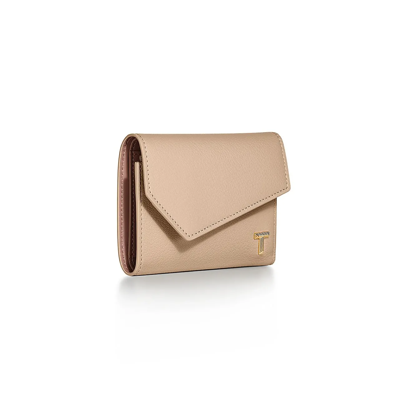 Tiffany & Co. Tiffany T Wallet in Taupe Leather | ^Women Small Leather Goods|Women's Accessories