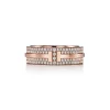 Tiffany & Co. Tiffany T wide pavé diamond ring in 18k rose gold, 5.8 mm wide. | ^Women Rings|Men's Jewelry