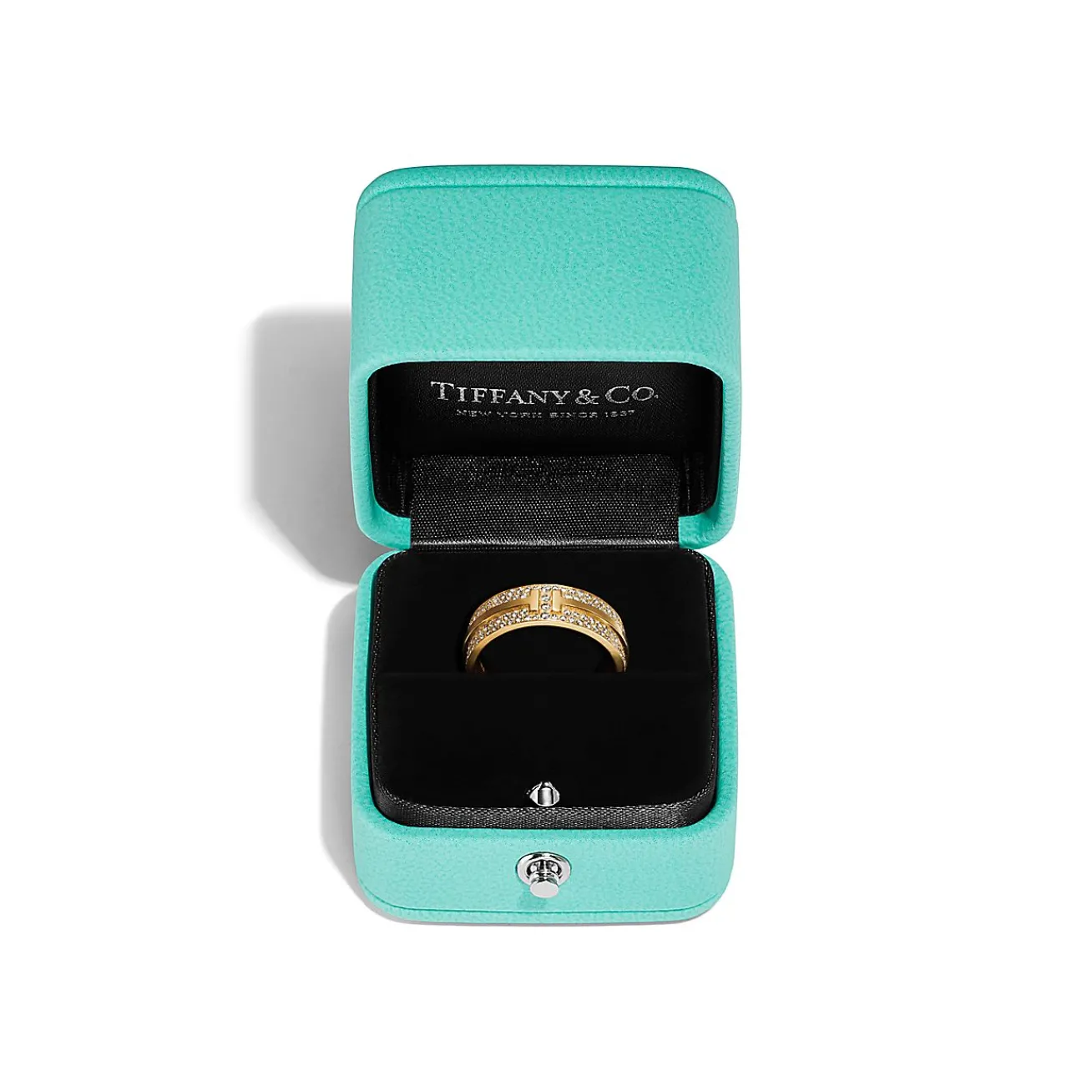 Tiffany & Co. Tiffany T wide pavé diamond ring in 18k gold, 5.8 mm wide. | ^Women Rings|Gold Jewelry