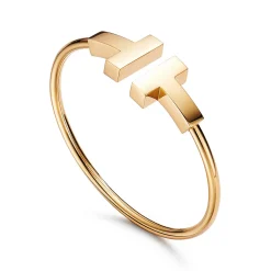 Tiffany & Co. Tiffany T wide wire bracelet in 18k gold, medium. | ^ Bracelets|Men's Jewelry