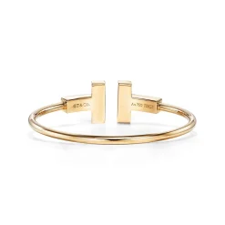 Tiffany & Co. Tiffany T wide wire bracelet in 18k gold, medium. | ^ Bracelets|Men's Jewelry