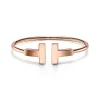 Tiffany & Co. Tiffany T wide wire bracelet in 18k rose gold, medium. | ^ Bracelets|Men's Jewelry