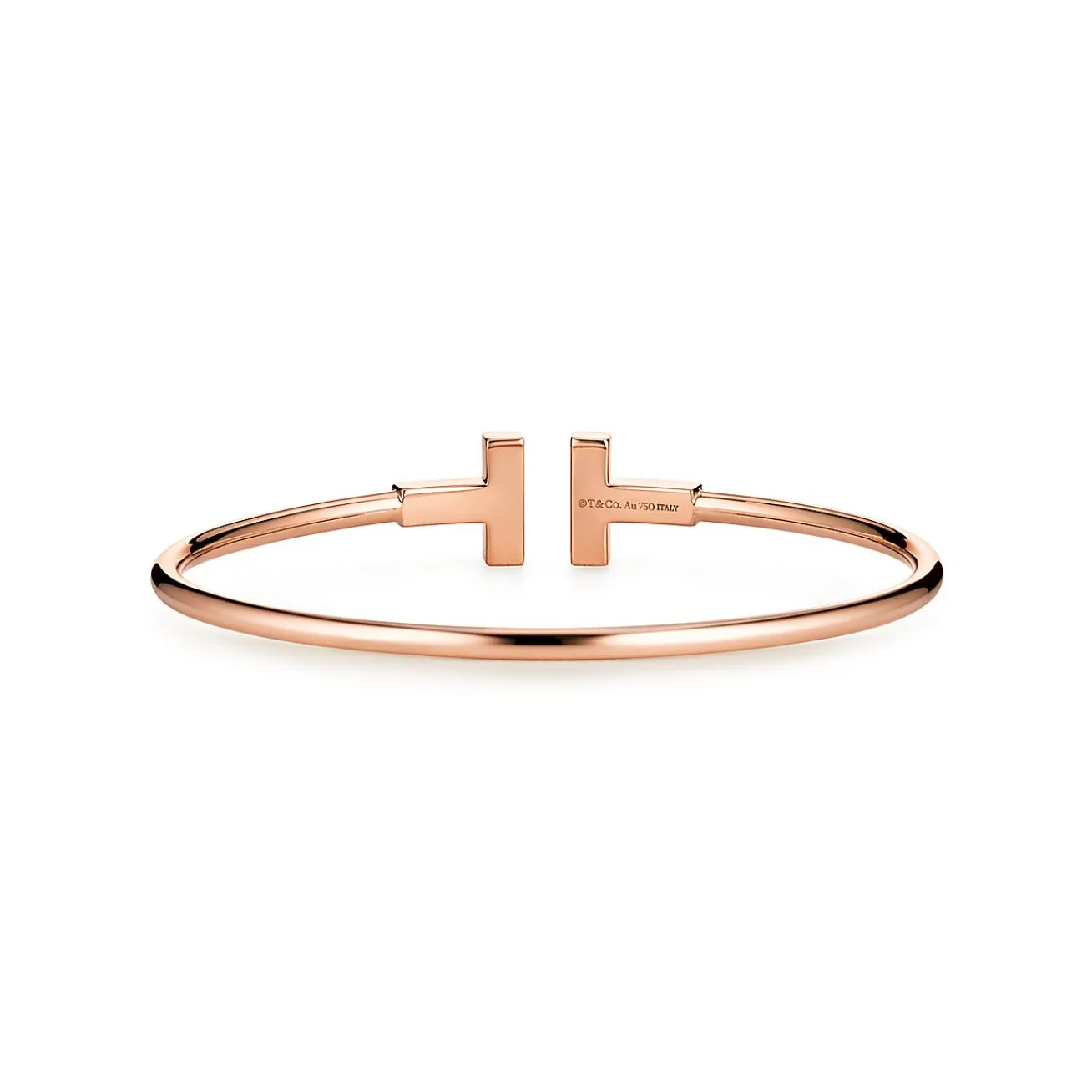 Tiffany & Co. Tiffany T Wire Bracelet in Rose Gold with Diamonds | ^ Bracelets|Men's Jewelry