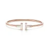 Tiffany & Co. Tiffany T Wire Bracelet in Rose Gold with Mother-of-pearl | ^ Bracelets|Gifts for Her