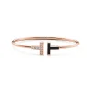 Tiffany & Co. Tiffany T Wire Bracelet in Rose Gold with Black Onyx and Diamonds | ^ Bracelets|Rose Gold Jewelry