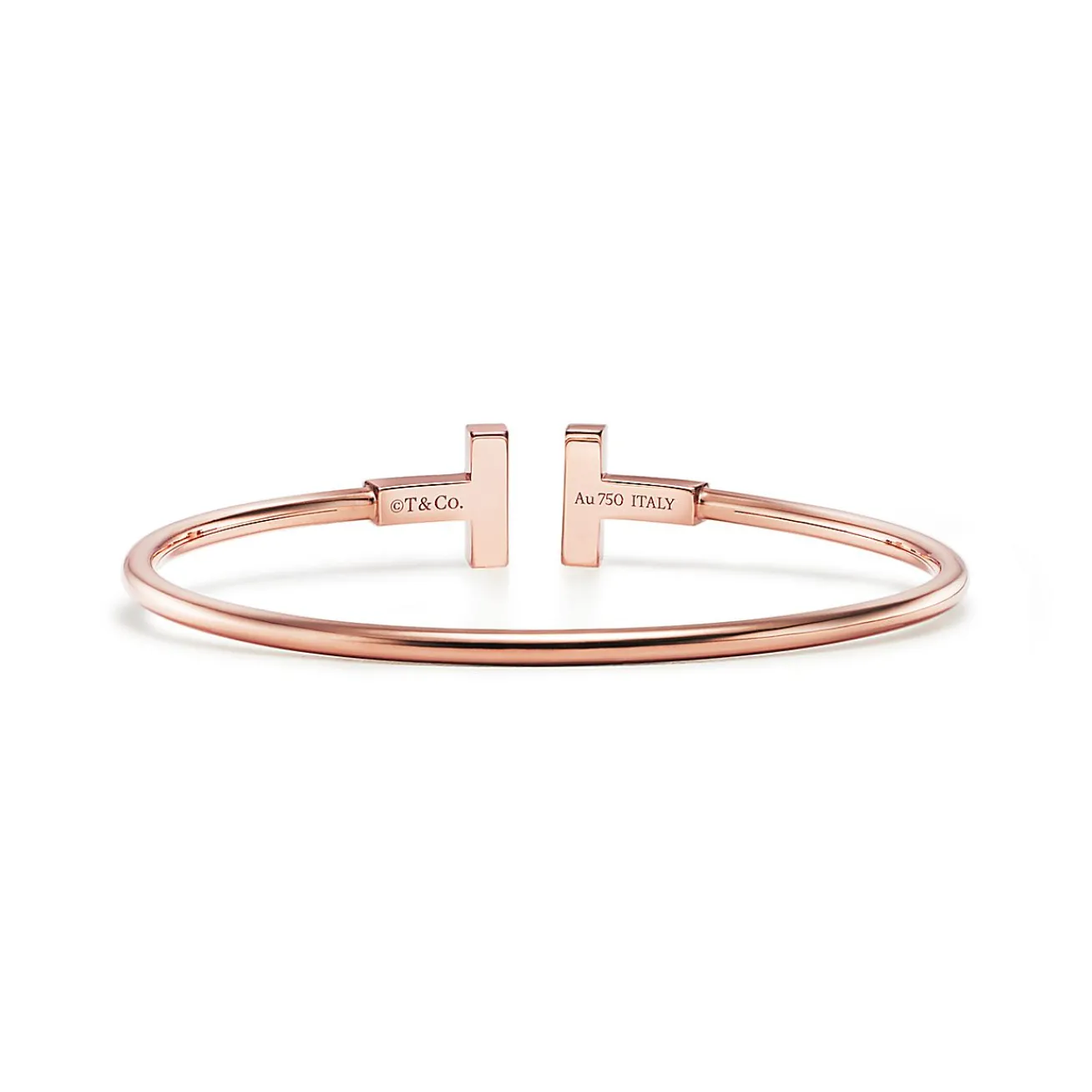 Tiffany & Co. Tiffany T Wire Bracelet in Rose Gold with Diamonds and Mother-of-pearl | ^ Bracelets|Gifts for Her