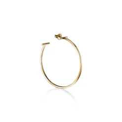 Tiffany & Co. Tiffany T wire hoop earrings in 18k gold, extra large. | ^ Hoop Earrings|Gold Jewelry