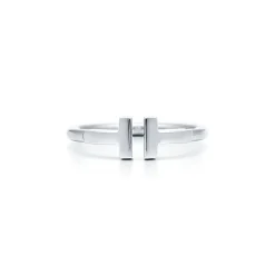 Tiffany & Co. Tiffany T wire ring in 18k white gold. | ^ Rings|Men's Jewelry