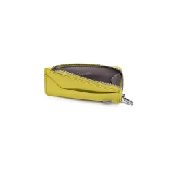 Tiffany & Co. Tiffany T Zip Card Case in Citrine Yellow Leather | ^Women Small Leather Goods|Women's Accessories
