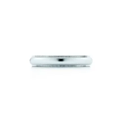 Tiffany & Co. Tiffany Together Milgrain Band Ring in Platinum, 4 mm Wide | ^Women Rings|Platinum Jewelry