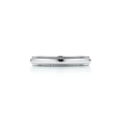Tiffany & Co. Tiffany Together Milgrain Band Ring in Platinum, 3 mm Wide | ^Women Rings|Platinum Jewelry
