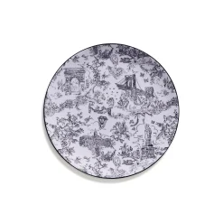 Tiffany & Co. Tiffany Toile Dessert Plate in Kunzite Bone China | ^ Business Gifts|Tableware