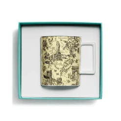 Tiffany & Co. Tiffany Toile Mug in Yellow Diamond Bone China | ^ Business Gifts|Tableware