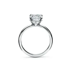 Tiffany & Co. Tiffany True® engagement ring in platinum: an icon of modern love. | ^ Engagement Rings