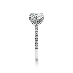 Tiffany & Co. Tiffany True® engagement ring in platinum: an icon of modern love. | ^ Engagement Rings