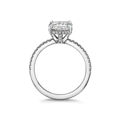 Tiffany & Co. Tiffany True® engagement ring in platinum: an icon of modern love. | ^ Engagement Rings