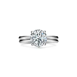 Tiffany & Co. Tiffany True® round brilliant engagement ring: an icon of modern love. | ^ Engagement Rings