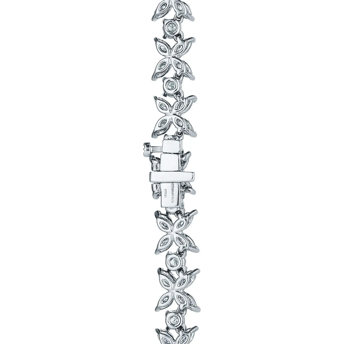 Tiffany & Co. Tiffany Victoria® alternating graduated necklace in platinum with diamonds. | ^ Necklaces & Pendants|Platinum Jewelry
