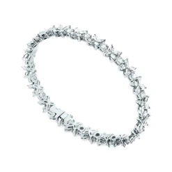 Tiffany & Co. Tiffany Victoria® Cluster Tennis Bracelet in Platinum with Diamonds | ^ Bracelets|Platinum Jewelry