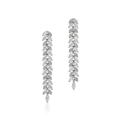 Tiffany & Co. Tiffany Victoria® diamond vine drop earrings in platinum. | ^ Earrings|Platinum Jewelry