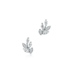 Tiffany & Co. Tiffany Victoria® diamond vine earrings in platinum, small. | ^ Earrings|Gifts for Her