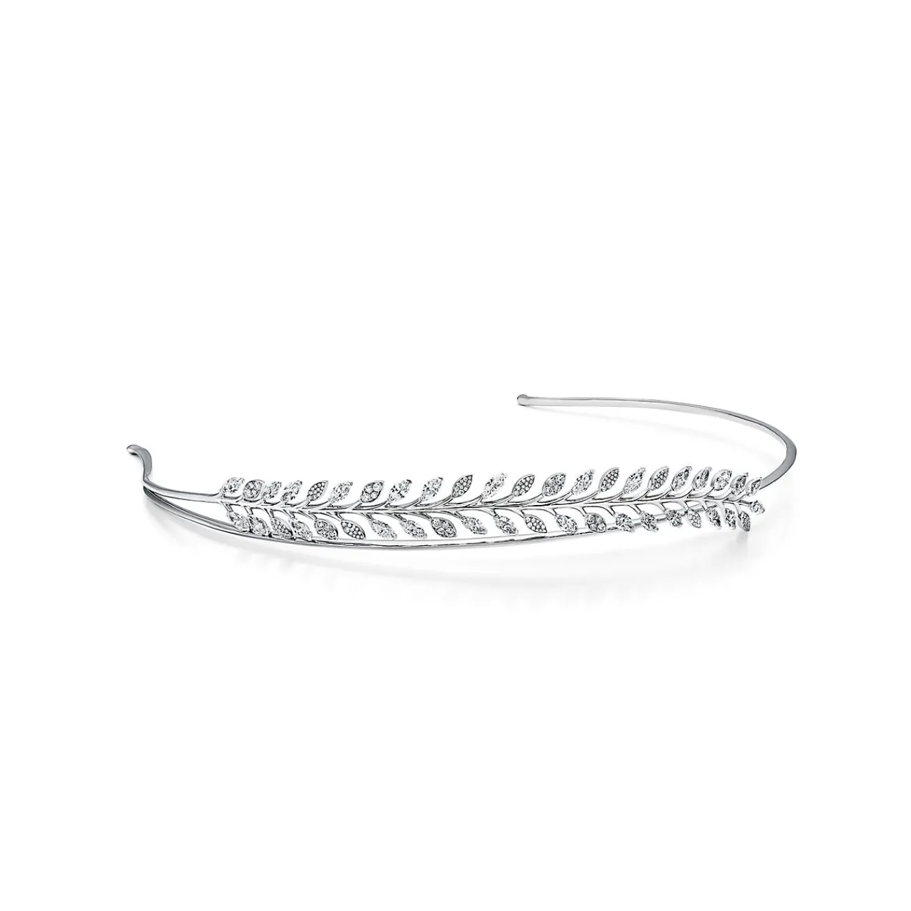 Tiffany & Co. Tiffany Victoria® diamond vine headband in platinum. | ^ Platinum Jewelry|Tiffany Victoria®