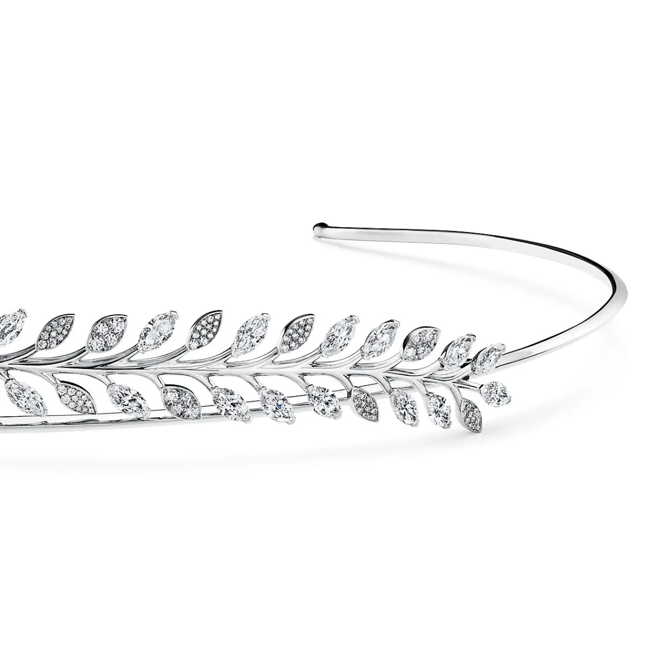 Tiffany & Co. Tiffany Victoria® diamond vine headband in platinum. | ^ Platinum Jewelry|Tiffany Victoria®