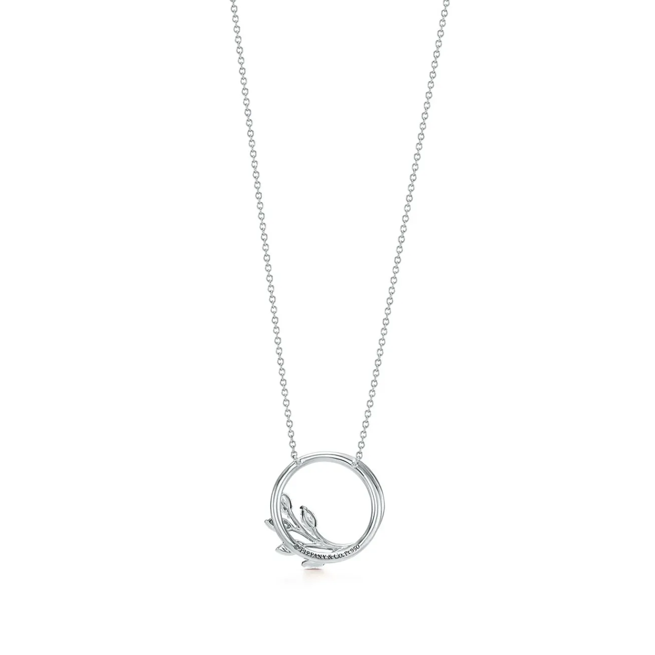 Tiffany & Co. Tiffany Victoria® diamond vine circle pendant in platinum, small. | ^ Necklaces & Pendants|Gifts for Her