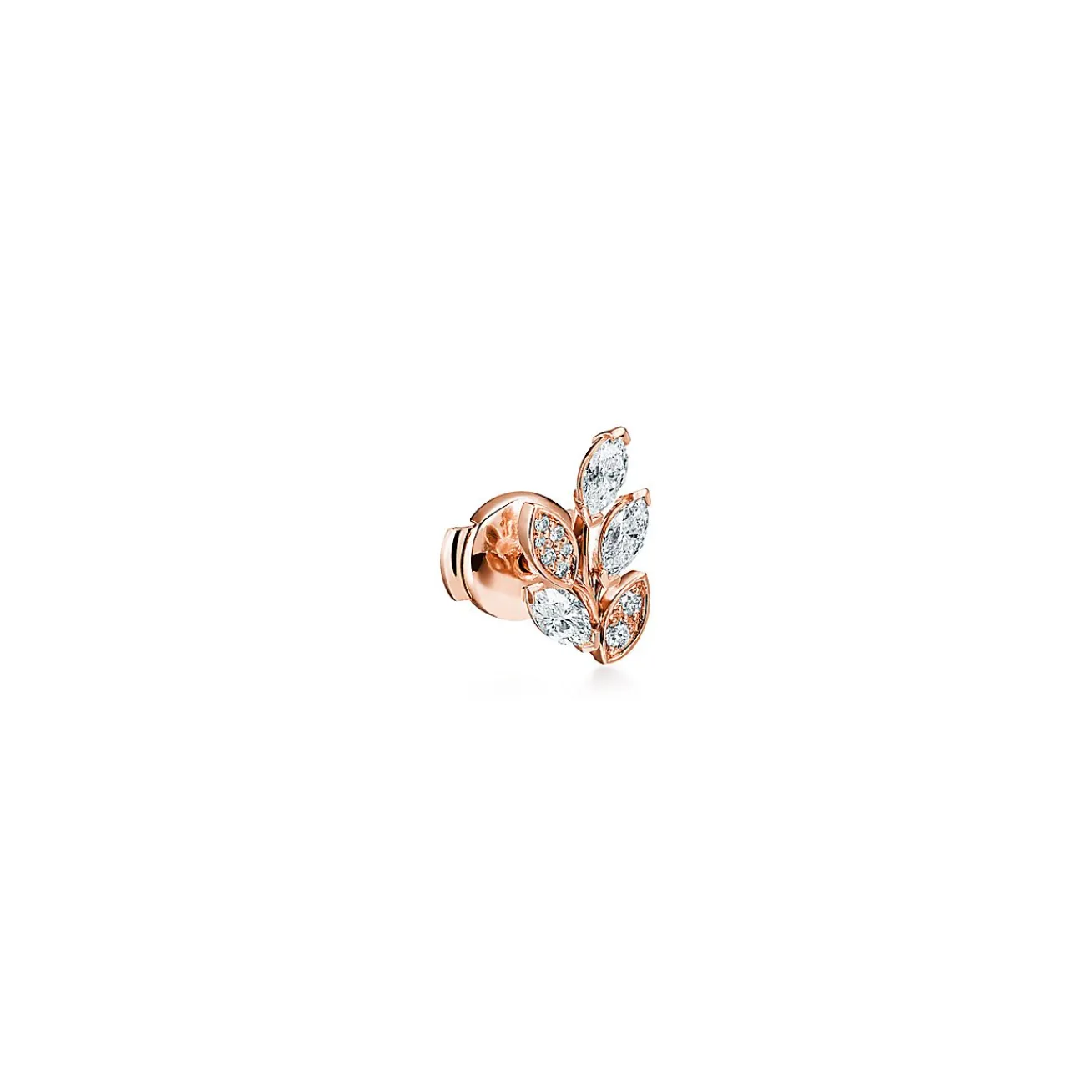 Tiffany & Co. Tiffany Victoria® diamond vine earrings in 18k rose gold, small. | ^ Earrings|Dainty Jewelry